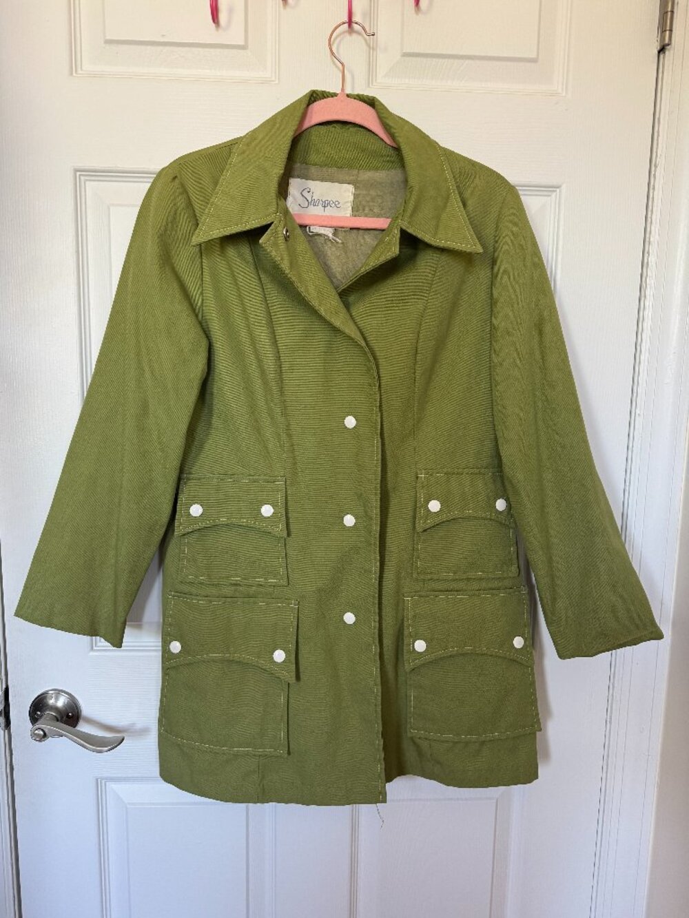 Vintage 1960s Olive Green Coat